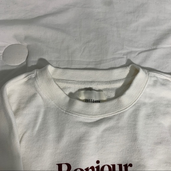 White cropped sweater - Picture 3 of 4